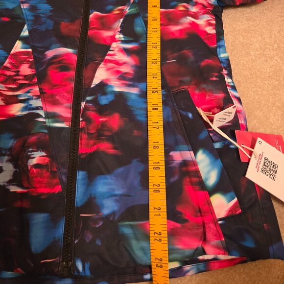 Obermeyer Rylee Print Jacket, Teen Med 10-12 Color Bloominescense, NEW Hooded - Picture 11 of 16